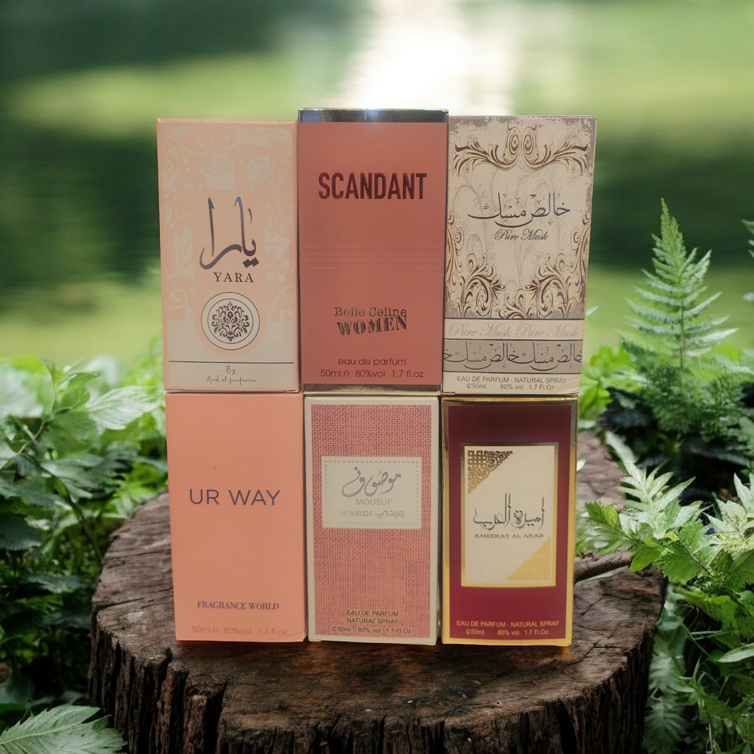 Pack 6 parfum femme 50ml